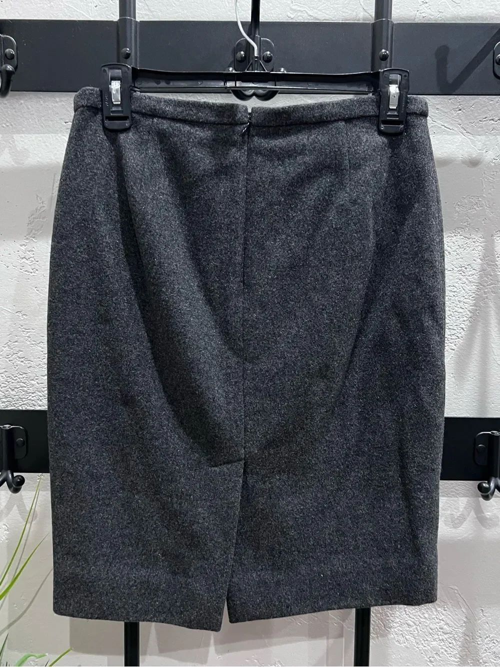 J.Crew Wool Pencil Skirt Charcoal Grey Size 0 - Picture 12 of 15